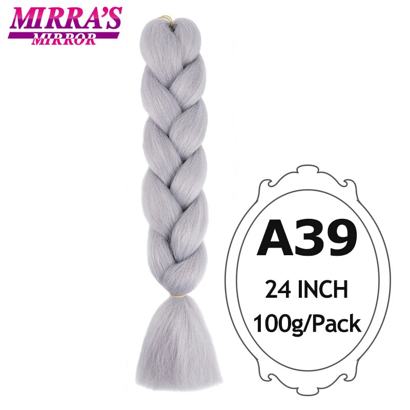 Ombre Braiding Hair Extensions – Kanekalon Synthetic Jumbo Braids 24 Inch | 6 Pcs/Lot