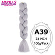 Ombre Braiding Hair Extensions – Kanekalon Synthetic Jumbo Braids 24 Inch | 6 Pcs/Lot