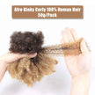 Ombre Afro Kinky Curly Bulk Human Hair for Braiding — Remy Brazilian, Crochet & Loc Styles (10–16 Inches)