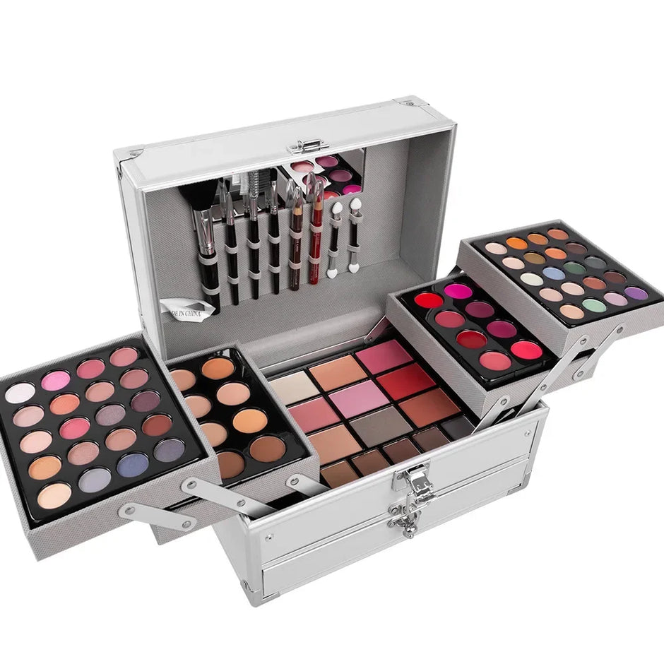 Makeup Mystery Gift Box Set — Full Cosmetics Kit with Lipstick, Eyeshadow, Lip Gloss, Blush & More