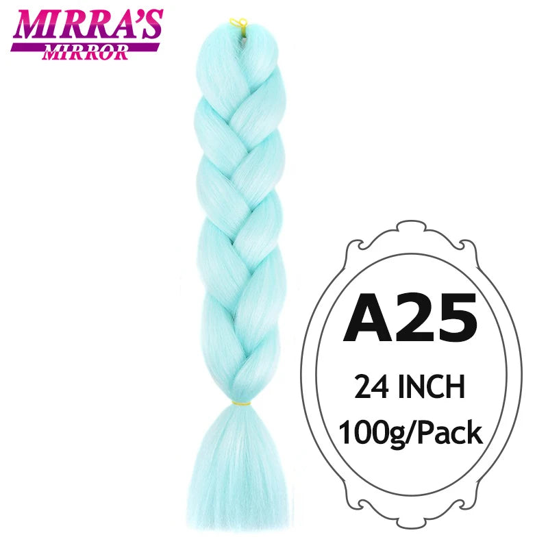 Ombre Braiding Hair Extensions – Kanekalon Synthetic Jumbo Braids 24 Inch | 6 Pcs/Lot