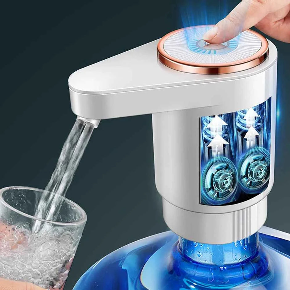 Portable Electric Water Dispenser Pump for 5 Gallon Bottles – USB Rechargeable | Home, Kitchen & Office
