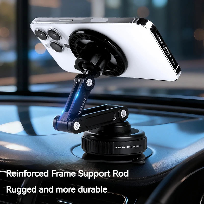 Universal Magnetic Phone Holder — Vacuum Suction Cup, 360° Rotation for Car, Bathroom & Desk - Gold Store Business