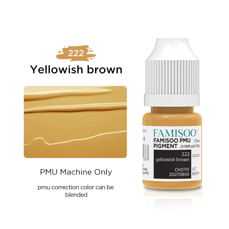 5ML Permanent Makeup Pigment — Lips, Brows & Eyeliner | Plant-Based, CPNP Certified | 29+ Colors