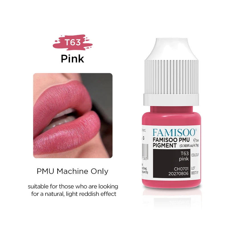 5ML Permanent Makeup Pigment — Lips, Brows & Eyeliner | Plant-Based, CPNP Certified | 29+ Colors