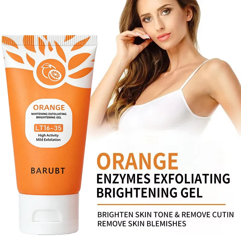 Orange Exfoliating Gel Scrub – Gentle Dead Skin Remover for Face & Body | 50g - Gold Store Business