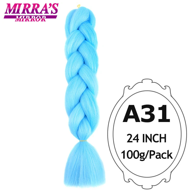 Ombre Braiding Hair Extensions – Kanekalon Synthetic Jumbo Braids 24 Inch | 6 Pcs/Lot