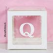 25cm Transparent Letter Gift Box – A-Z Alphabet for Baby Shower, Wedding & Party Decor - Gold Store Business