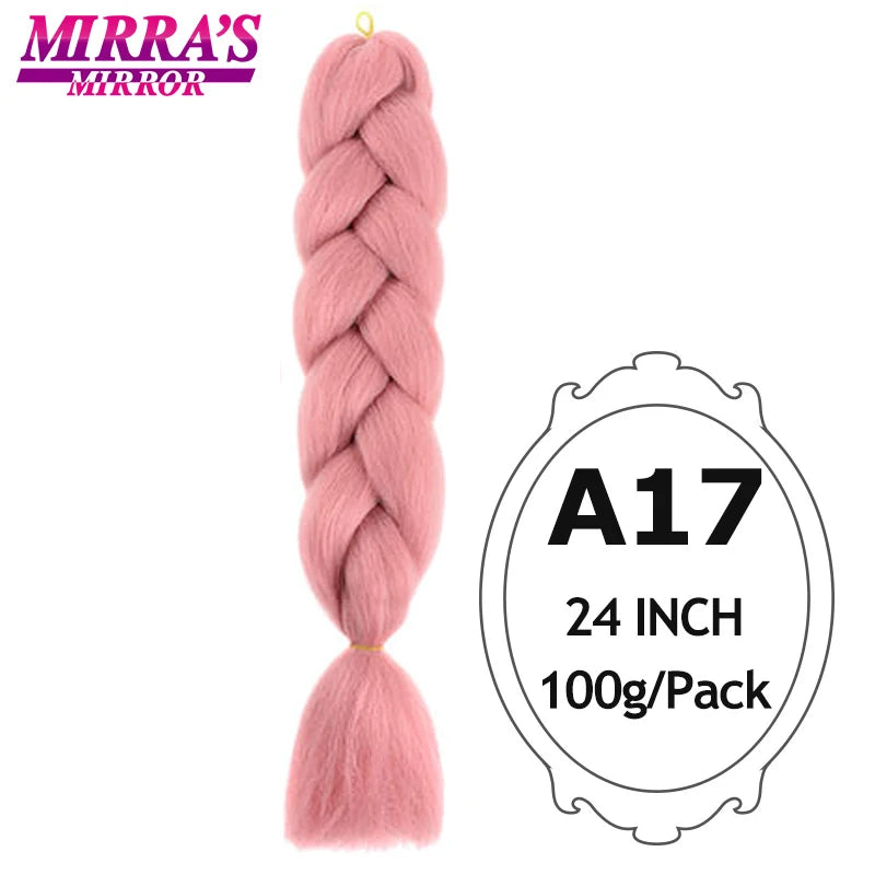 Ombre Braiding Hair Extensions – Kanekalon Synthetic Jumbo Braids 24 Inch | 6 Pcs/Lot
