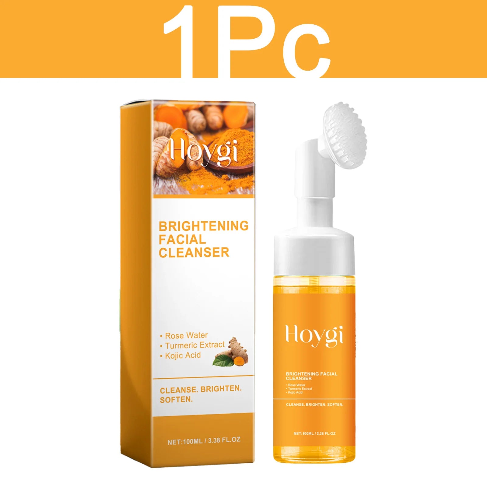HOYGI Turmeric Cleanser Foam — Deep Cleanse, Brighten & Purify (100ml)