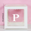 25cm Transparent Letter Gift Box – A-Z Alphabet for Baby Shower, Wedding & Party Decor - Gold Store Business
