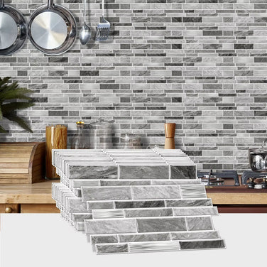 Marble Peel & Stick Wall Tiles – Waterproof Self-Adhesive Backsplash for Bathroom & Kitchen
