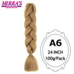 Ombre Braiding Hair Extensions – Kanekalon Synthetic Jumbo Braids 24 Inch | 6 Pcs/Lot