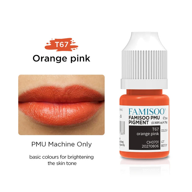 5ML Permanent Makeup Pigment — Lips, Brows & Eyeliner | Plant-Based, CPNP Certified | 29+ Colors
