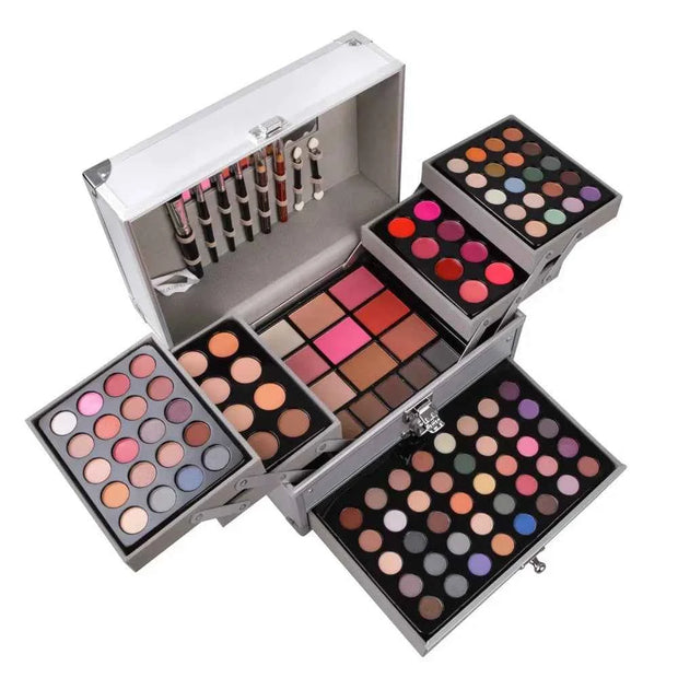 Makeup Mystery Gift Box Set — Full Cosmetics Kit with Lipstick, Eyeshadow, Lip Gloss, Blush & More