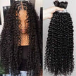 Human Hair Bulk for Braiding — 2 Bundles Deep Wave | Boho Braids, Water Wave, Curly (12–28 Inches)