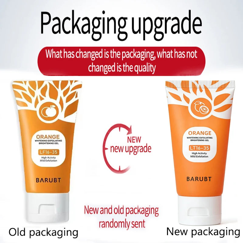 Orange Exfoliating Gel Scrub – Gentle Dead Skin Remover for Face & Body | 50g - Gold Store Business