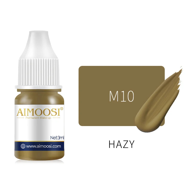 Aimoosi 3ML Semi-Permanent Makeup Pigment — Milk Tea Colors | Brows, Eyeliner & Lips | Lasts 3–5 Years