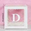 25cm Transparent Letter Gift Box – A-Z Alphabet for Baby Shower, Wedding & Party Decor - Gold Store Business