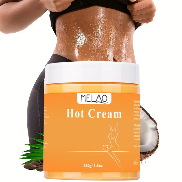 MELAO Natural Hot Cream Massage Gel – 87% Organic Cellulite & Skin Toning Cream for Aches & Firming - Gold Store Business