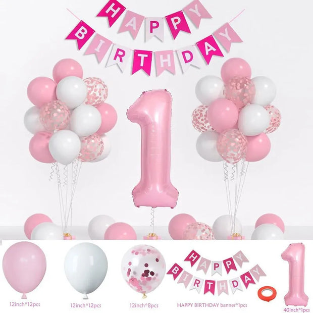 40" Birthday Letter Balloon Set – Foil Balloons for Birthdays, Weddings & Anniversaries - Gold Store Business