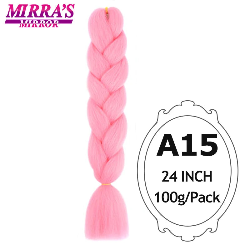Ombre Braiding Hair Extensions – Kanekalon Synthetic Jumbo Braids 24 Inch | 6 Pcs/Lot