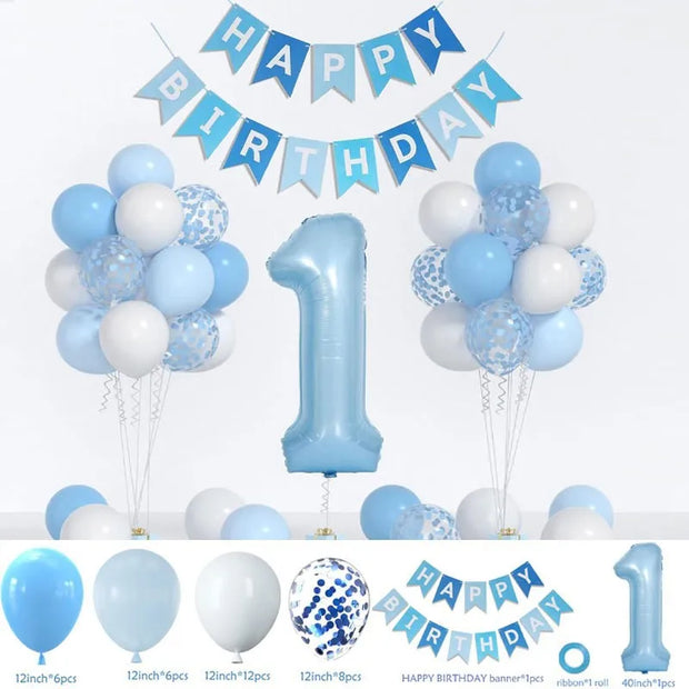 40" Birthday Letter Balloon Set – Foil Balloons for Birthdays, Weddings & Anniversaries - Gold Store Business