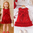 Toddler Girl Party Dress – Sleeveless Bowknot Pearl Cake Dress for Baby Girls 9M-5Y - Gold Store Business