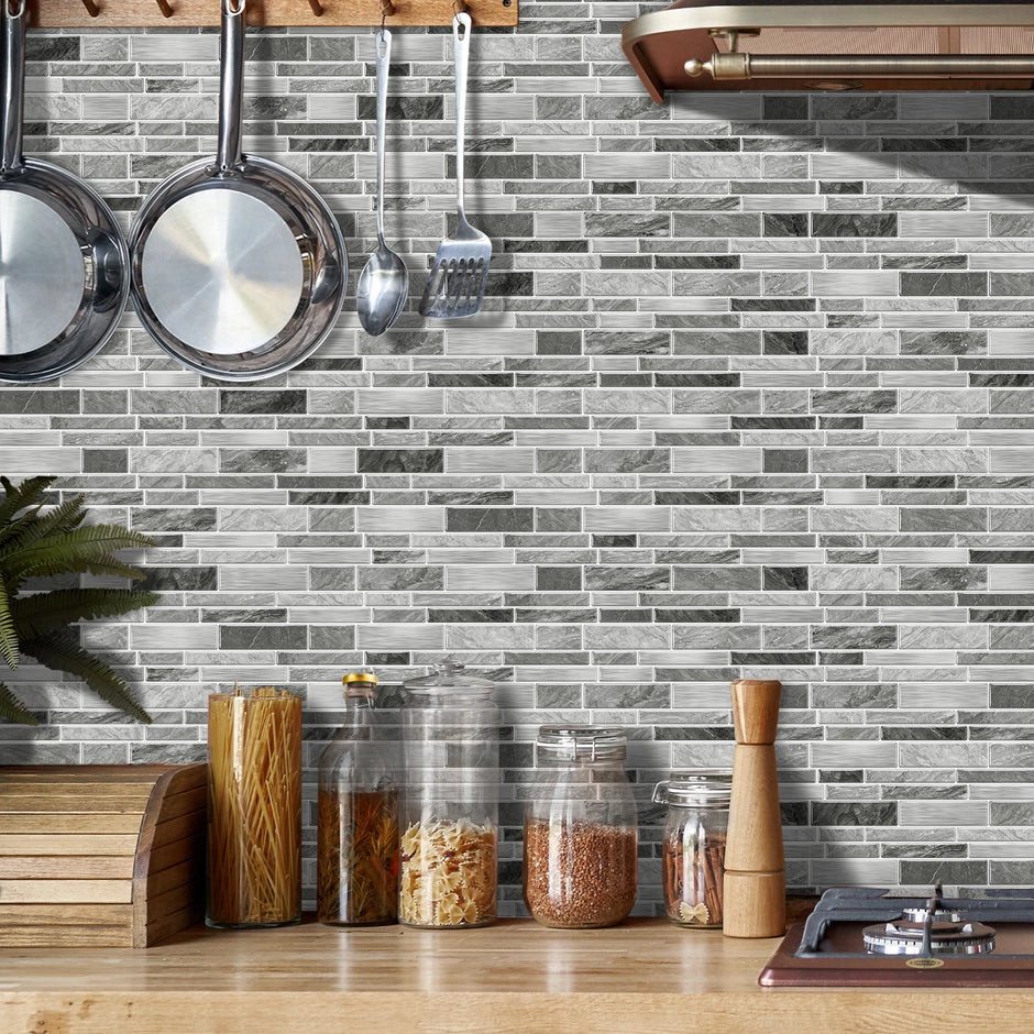 Marble Peel & Stick Wall Tiles – Waterproof Self-Adhesive Backsplash for Bathroom & Kitchen
