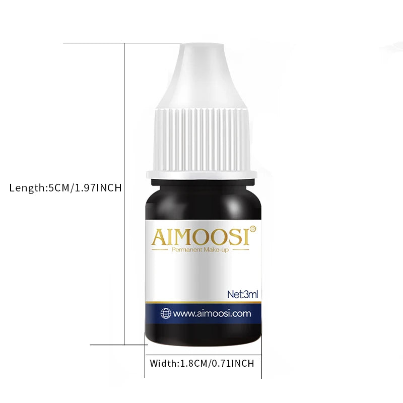 Aimoosi 3ML Nano PMU Pigment — Milky Colors | Brows, Eyeliner & Lips | Gamma-Sterilized | 14 Shades