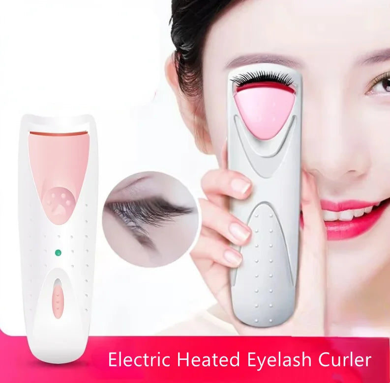 Electric Heated Eyelash Curler — Long-Lasting Lash Perm & Curl Tool with Eyelash Card - Gold Store Business