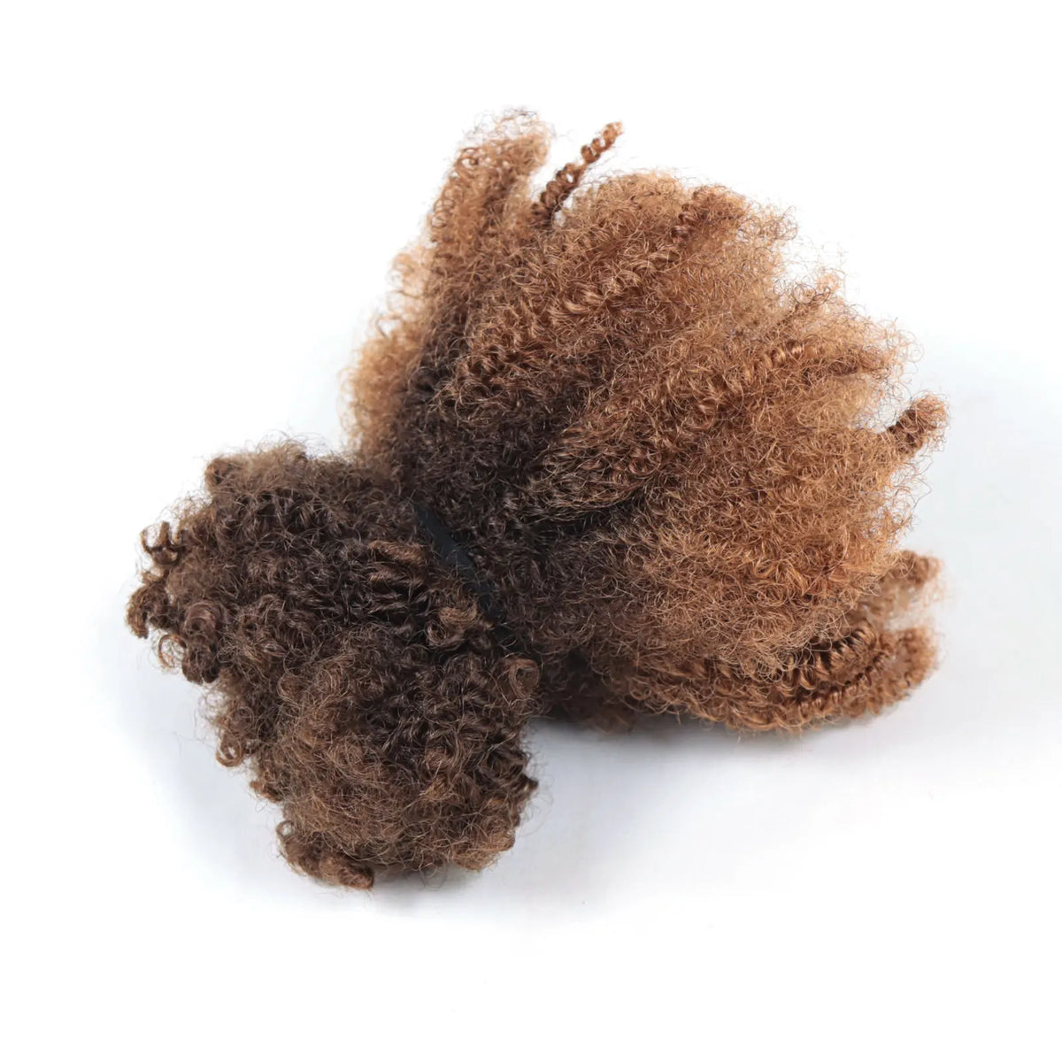 Ombre Afro Kinky Curly Bulk Human Hair for Braiding — Remy Brazilian, Crochet & Loc Styles (10–16 Inches)