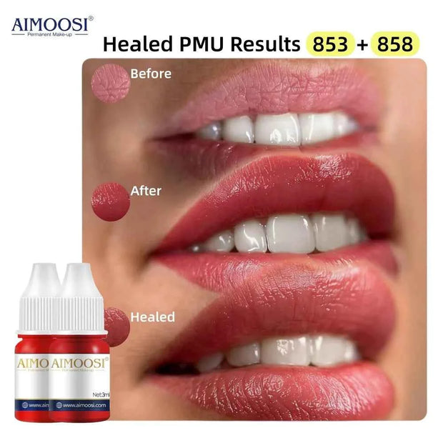 Aimoosi 3ML Nano PMU Pigment — Milky Colors | Brows, Eyeliner & Lips | Gamma-Sterilized | 14 Shades