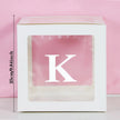 25cm Transparent Letter Gift Box – A-Z Alphabet for Baby Shower, Wedding & Party Decor - Gold Store Business