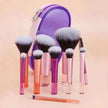 10-Piece Mini Makeup Brush Set — Powder, Eyeshadow, Foundation, Blush, Concealer & More | Professional Beauty Tools