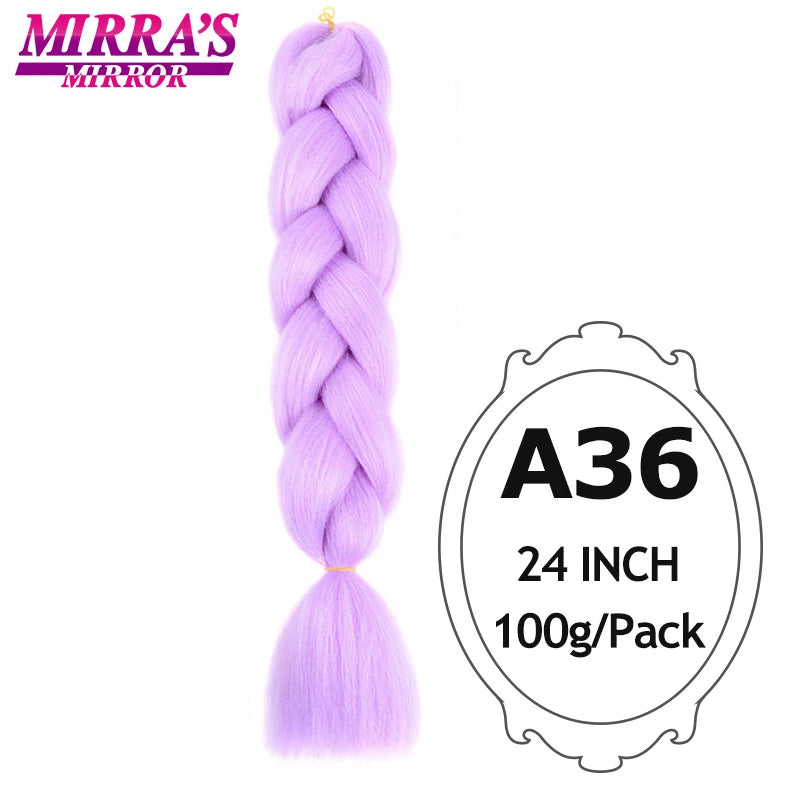 Ombre Braiding Hair Extensions – Kanekalon Synthetic Jumbo Braids 24 Inch | 6 Pcs/Lot