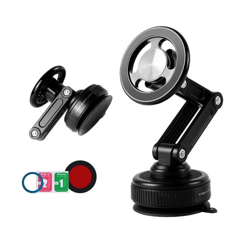 Universal Magnetic Phone Holder — Vacuum Suction Cup, 360° Rotation for Car, Bathroom & Desk - Gold Store Business