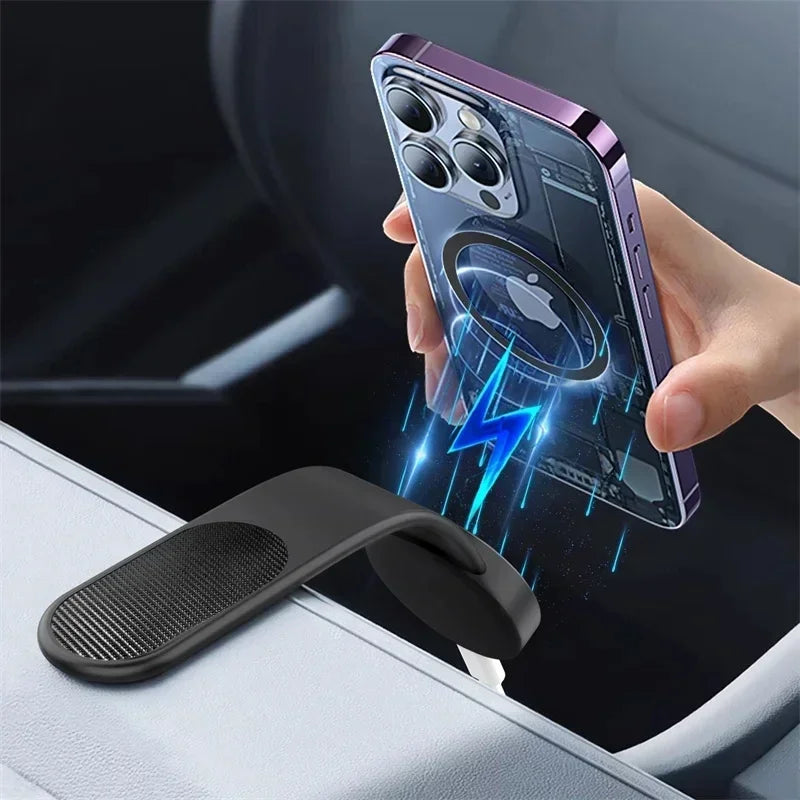 Magnetic Car Phone Holder — MagSafe Compatible Dashboard Mount for iPhone 12-15 Pro Max - Gold Store Business