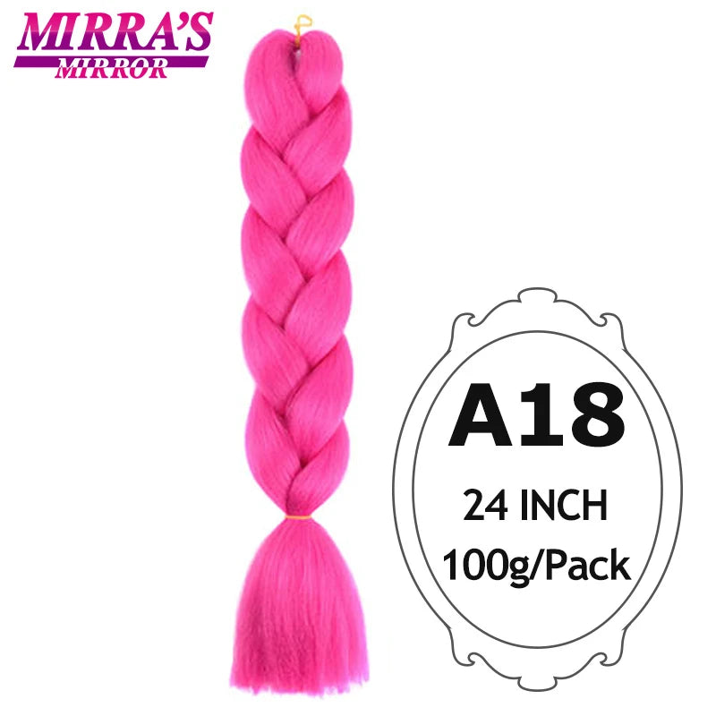 Ombre Braiding Hair Extensions – Kanekalon Synthetic Jumbo Braids 24 Inch | 6 Pcs/Lot