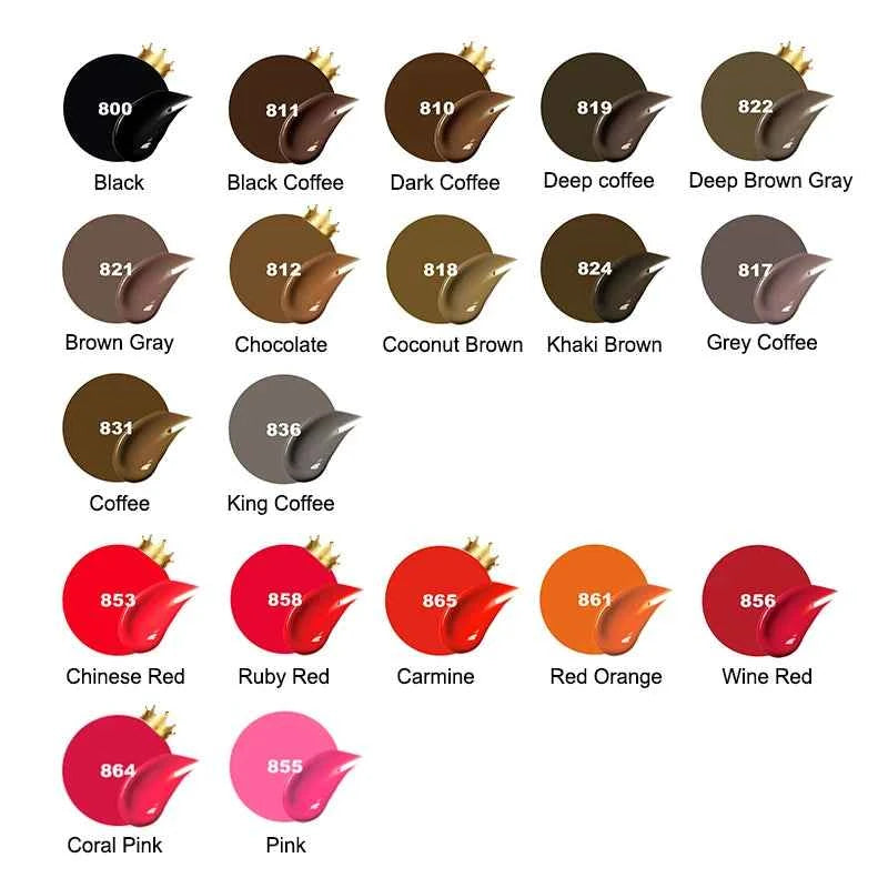 Aimoosi 3ML Nano PMU Pigment — Milky Colors | Brows, Eyeliner & Lips | Gamma-Sterilized | 14 Shades