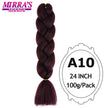 Ombre Braiding Hair Extensions – Kanekalon Synthetic Jumbo Braids 24 Inch | 6 Pcs/Lot