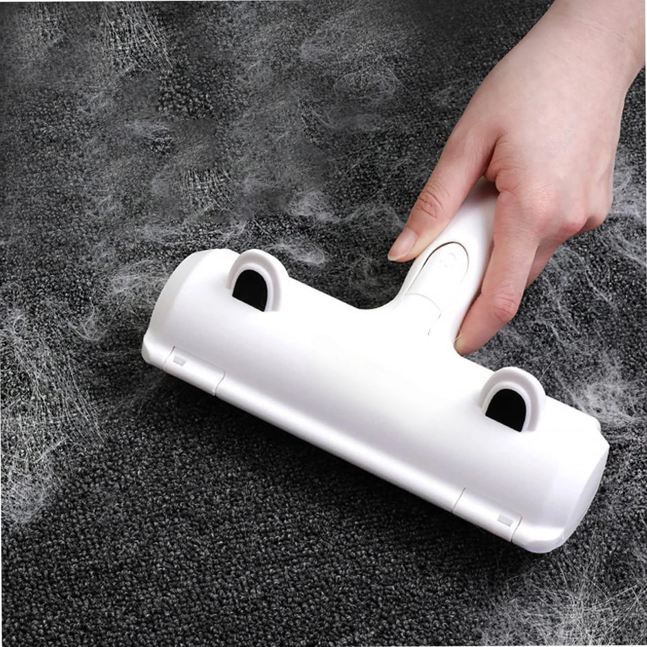 Reusable Pet Hair Remover — Push-Pull Lint Roller for Dog & Cat Fur on Clothes & Furniture - Gold Store Business