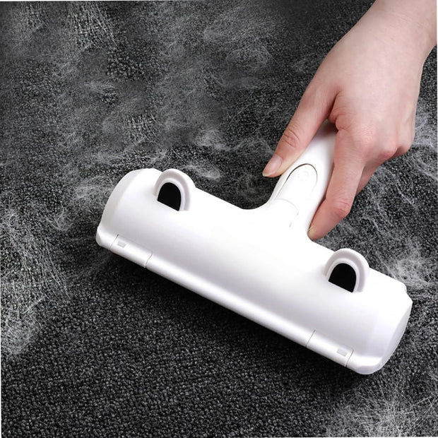Reusable Pet Hair Remover — Push-Pull Lint Roller for Dog & Cat Fur on Clothes & Furniture - Gold Store Business