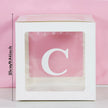 25cm Transparent Letter Gift Box – A-Z Alphabet for Baby Shower, Wedding & Party Decor - Gold Store Business