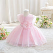Baby Girl Flower Dress – Baptism, Birthday & Wedding Princess Gown (6M–3Y) - Gold Store Business