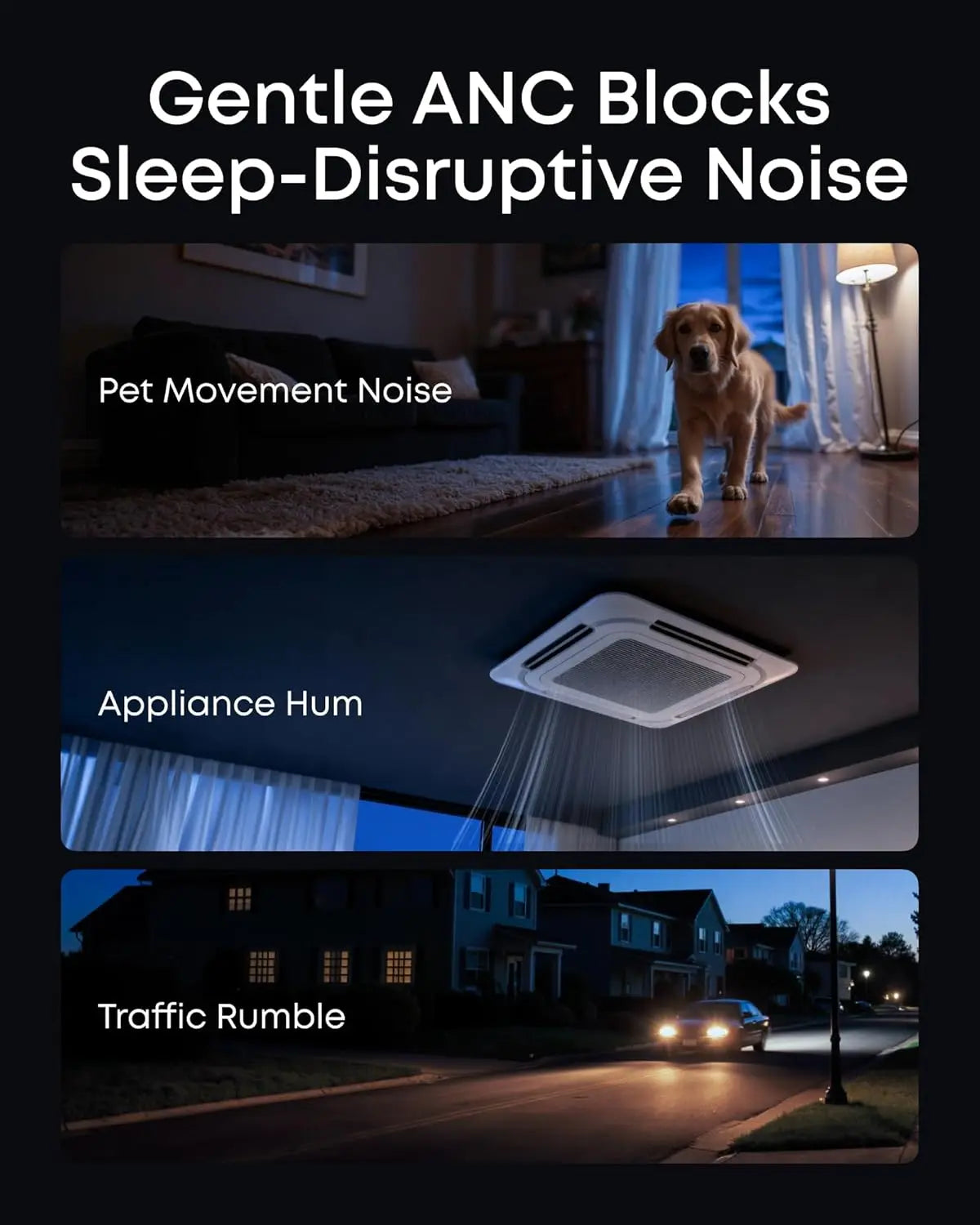 Soundcore by Anker Sleep A30 Sleep Earbuds 2nd Gen — ANC, Side-Sleep Friendly, 45H Battery