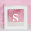 25cm Transparent Letter Gift Box – A-Z Alphabet for Baby Shower, Wedding & Party Decor - Gold Store Business