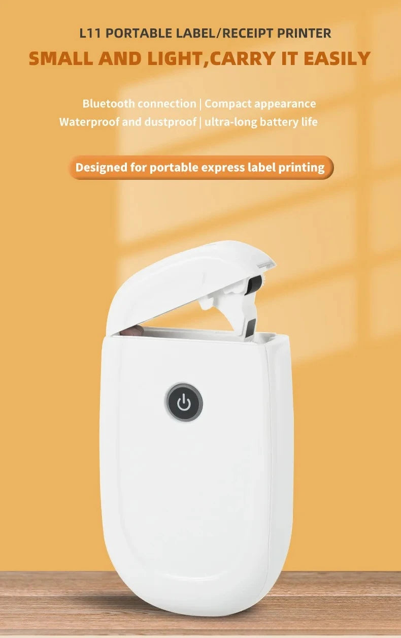 Bluetooth Handheld Label Printer — Portable Mini Thermal Labeling Machine - Gold Store Business