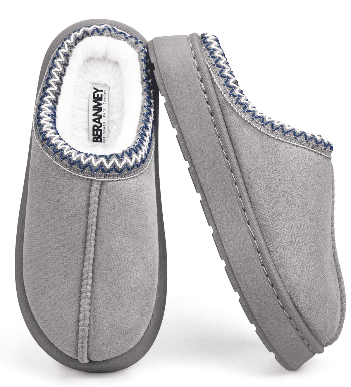 Cozy Platform Fuzzy Slippers for Women and Men Short Ankle Slippers with Anti-Slip Sole Lined with Warm Furry Perfect for Indoor & Outdoor Use