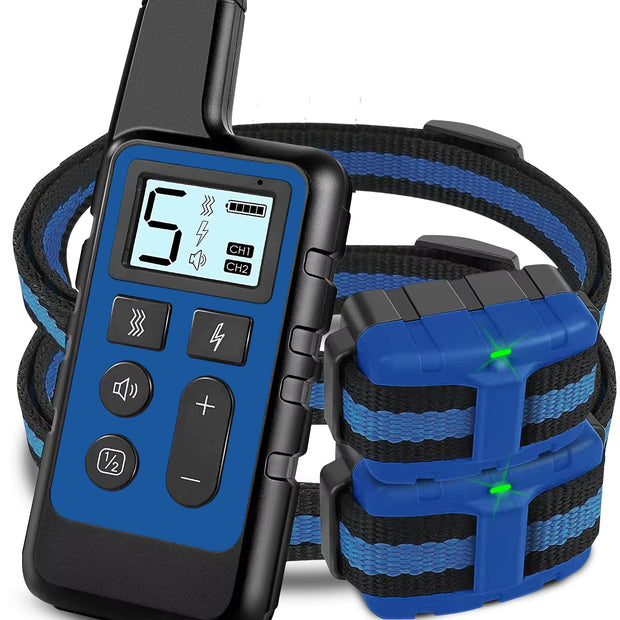 Waterproof Rechargeable Dog Training Collar with Remote – Beep, Vibration & Static Stimulation Modes for All Dogs - Gold Store Business